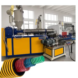 PVC PU Suction Conveyor Pipe Hose Extruder Extrusion line PVC Spiral Soft Flexible Hose Pipe Making Machine