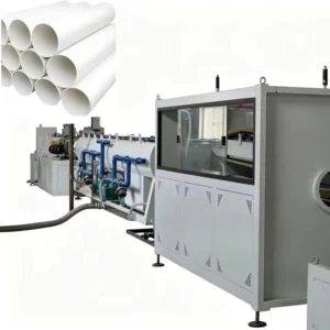 PVC Pipe Extrusion Line Production Machine with Screw Electric Motor Gearbox and Frequency Converter