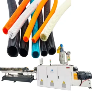 PVC Pipe Manufacturing Machine Flexible Hose and Corrugated Tube Extruder with Core Screw Component for Plastic Industries