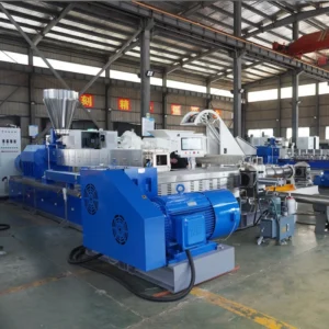 PVC Plastic Compound Extrusion Line HFFR ZHFR Cable Granules Making Machine Two Stage Extruder