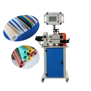 PVC Plastic Pipe Cutter Single Screw Design Machinery for Cutting Tubes Bar Straw HDPE PE PP ABS Motor Gearbox
