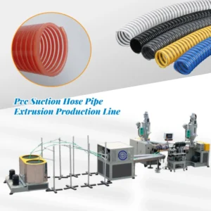 PVC Reinforced Pipe Plastic Extruders for Electrical Communication Applications Multifunctional High Accuracy Industrial