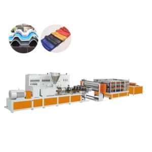 PVC Single/Multi Layer Heat Insulation Corrugated Board & Step-Roofing Extrusion Line PVC Board Extruder Machine