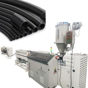 PVC Single Wall Corrugated Pipe Extrusion Machine Conduit Water Waste Pipe Making Line High Speed