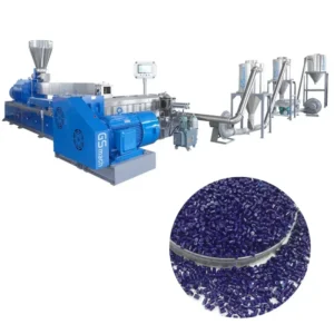 PVC Two Stage Twin Screw Extruder for Wire & Pelletizing PLC Controlled High Safety 600-800KG/H Capacity