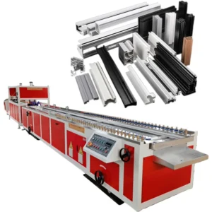 PVC UPVC ABS PP HDPE Plastic Profile Extrusion Production Line for Mounting Tracks Fabric Rails and Trim Mouldings