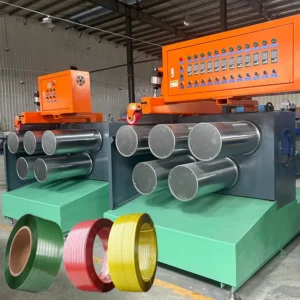 Pet Plastic Extruder Production Line For Packing Straps Tape Core Components Include Screw Pump Bearing Motor PLC