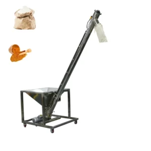 Plastic Bag Screw Conveyor Feeding Machine Sugar Salt Bucket Feeding Machine