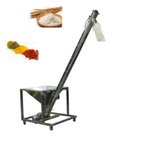Plastic Bag Screw Conveyor Feeding Machine with Hopper