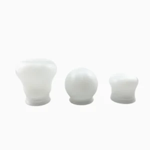 Plastic Blow Molding Parts Blow Molded UL94 Rated Material Products Translucent HDPE Custom Shroud and Base for LED Light Bulb