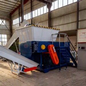 Plastic Cap Material Shredder ABS Rubber Block Recycling Shredder Head Material Single Shaft Knife Shredder
