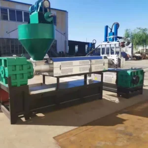 Plastic Double Granulator Machine Plastic Granules Making Machine PP PE Granulating Machine Pelletizing Line for PE Film