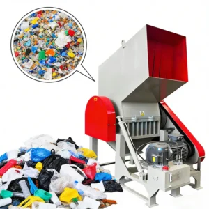 Plastic Drum Shredder Fruit Crate Shredder Rubber Tire Granulator Plastic Crusher PP PE PVC Energy Saving Automatic
