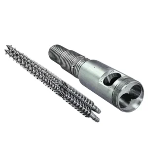 Plastic Extruder 80/156 Conical Twin Barrel Single screw PET High Productivity
