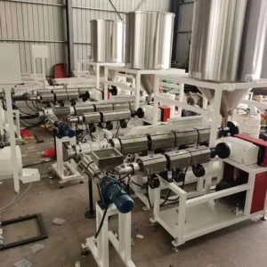 Plastic Extruder Single Screw High Speed PE Pipe Extruder Conical Twin Screw Design