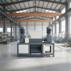 Plastic Film Pipe Double Shaft 400 Type 2 Motors Shredder Rubber Tire Shredding Industrial Grade High Efficiency Shredder