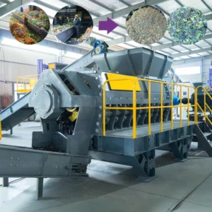 Plastic Film Spiral Crusher Old Fabric Fiber Textile Shredder Rubber Crusher