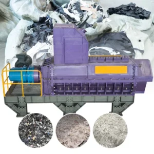 Plastic Film Waste Cloth Fabric Spiral Crusher Soft Material Waste Rope Rags Fiber Spiral Shredding Machine