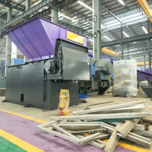 Plastic Film Waste Fabric 200-3000kg/h Municipal Solid Waste Plastic Scrap Aluminum Single Shaft Shredder