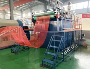 Plastic Flat Mesh Single screw Extrusion Machine PP PE Net Plain Netting Production Line for Poultry Farming