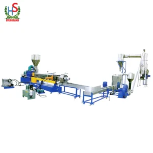 Plastic LDPE Pelletizing Line with Extruder PA PS Single Stage Strand Cooling Pellet Production Line