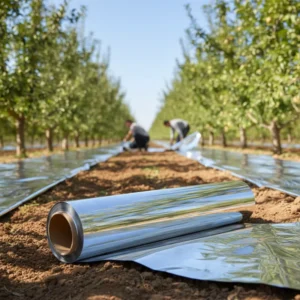 Plastic Mulch Film Gardening Farming Film Outdoor Garden Silver Agricultural Mulch Film
