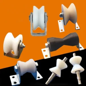Plastic Nylon Pulleys Wire Rope Wheel POM Sheave Plastic Rope Pulley Wheel with Steel Bracket U H V Groove Track Pulley