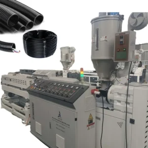 Plastic PE PP PA PVC Flexible Corrugated Pipe Hose Extruder Machine with Pelletizing Bearing for Automotive Medical Applications