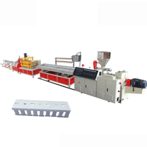 Plastic PVC Cable Trunking Extruder Production Line with Hole Punching Machine