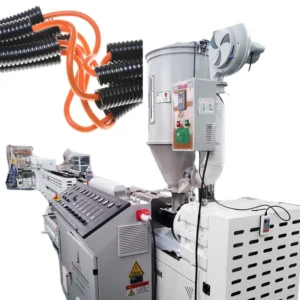 Plastic PVC HDPE PE Corrugated Pipe Extruder Wire Pelletizing Single Screw Extrusion Making Machine Production Line