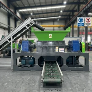 Plastic Pipe Shredder Machine PVC PE PP Waste Plastic Tube Recycling Crusher Shredder Machine
