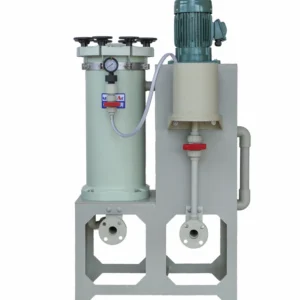 Plastic Polypropylene Plating Industry Nickel Electroplating Filter With Acid Vertical Pump
