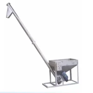 Plastic Power Spiral Feeder Granules Conveying Extruder Screw Loader