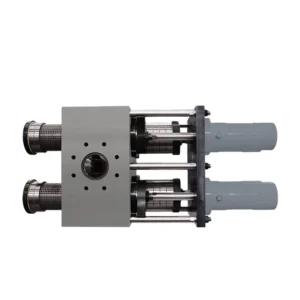 Plastic Profile Extruder Machine Double Pillar Hydraulic Screen Changer