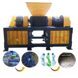 Plastic Pvc Long Pipe Shredder Crusher Machine Single Shaft Nylon Plastic Strap Shredder Machine