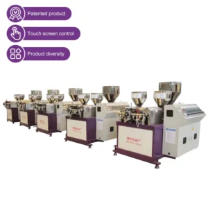 Plastic Rattan Furniture Decorating Articles Artificial PE Rattan Making Extruder Machinery