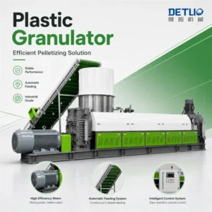 Plastic Recycling Pelletizer Machine Twin Screw Extruder Granulator Line for PP PE PVC Pellet Production System
