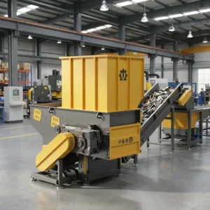 Plastic Recycling Shredder for Lumps Hard Materials Film Woven Sacks Jumbo Bags Paper Wood ABS PC Nylon Pipes