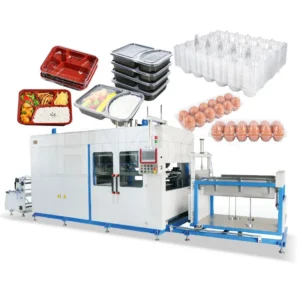 Plastic Tray Take Away Box Vacuum Thermoform Machine PS Plastic Sheet Container Form Make Machine