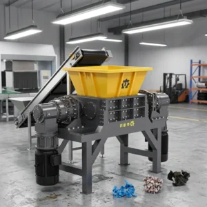Plastic Waste Shredder Double Shaft for PP PE PET Bottles