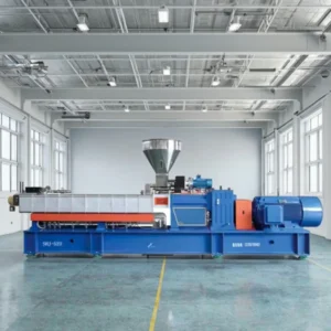 Plastic and Rubber Extrusion Granulating Pelletizing Line High Efficiency Rubber Extruders