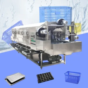 Plastic boxes washing machine