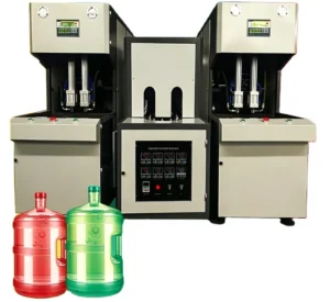 Pneumatic Driven Bottle Blow Molder With Adjustable Production Speed Setting