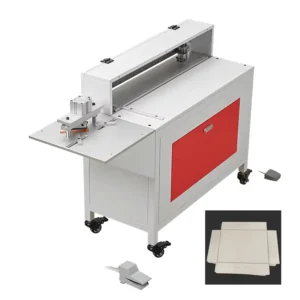 Pneumatic Paper Box V Grooving Corner Cutting Machine Manual Gray Board Cardboard Slotting Grooving Machine