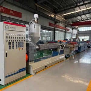 Polypropylene Macro Fiber PP Strap Extruder Machine Concrete Reinforced Fibre Production Line Core Screw PLC