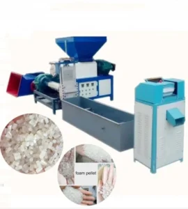 Polyurethane EPS Foam Melting Machine Styrofoam Pellets Making Extruding Granulator Machine