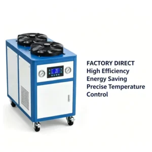 Portable Air Cooled Industrial Water Chiller 1-30HP CE Energy Saving Chiller for Plastic Laser Injection Molding Cooling
