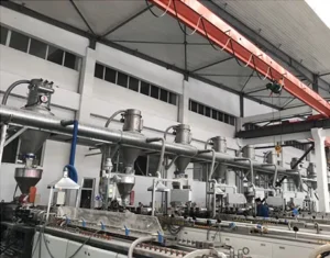 Powder Dosing System for PVC Extruder Line