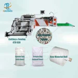 Pp woven bag Making machine With Your Own Logo Polythene bag Automatic Making Cutting Sewing machine In Germany