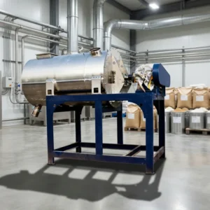 Precision Ribbon Agitator Horizontal Mixer for High Purity Chemical Plastic Mixing Advanced Safety Interlocking Mechanism